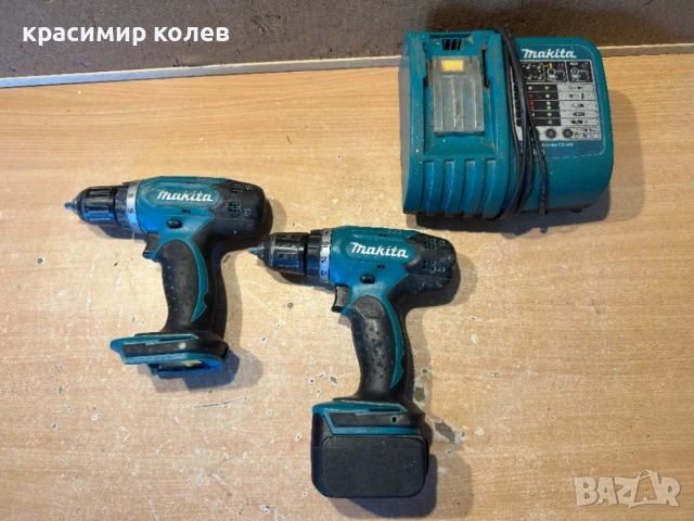 2 броя винтоверти "Makita BDF 343 14.4V"+зарядно