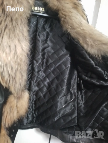 Яке естествена кожа и косъм, снимка 4 - Якета - 54160269