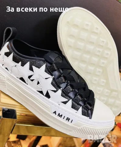 Amiri Stars Court Low "Black/White" Дамски Маратонки👟Мъжки Маратонки Код ch38
