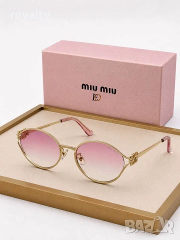 Miu Miu Нови Дамски Слънчеви Очила Миу Миу Различни Цветове , снимка 5 - Слънчеви и диоптрични очила - 55288885