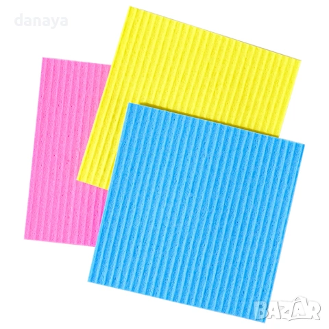 6633 Комплект кухненски попивателни кърпи за почистване, 3 броя