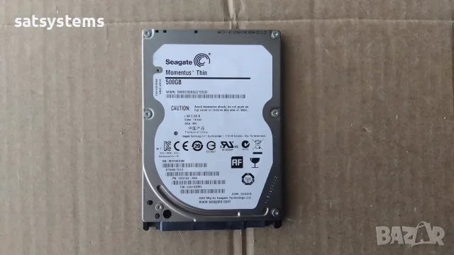 Хард диск Laptop Seagate Momentus Thin ST500LT012 500GB SATA 6.0Gb/s, снимка 2 - Твърди дискове - 55400280