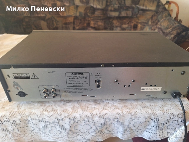 ONKYO TA-W30 DOUBLE STEREO CASSETTE DECK.MADE IN JAPAN., снимка 7 - Декове - 54904290