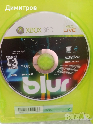 Blur Xbox 360 NTSC, снимка 2 - Игри за Xbox - 55076078