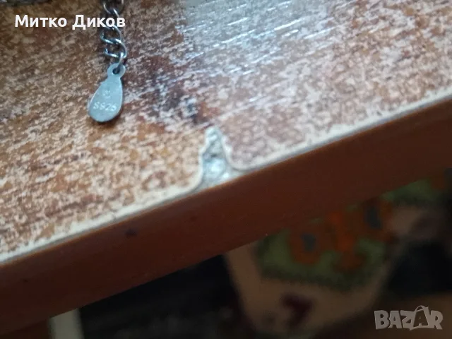 сребърно колие мой "Angel", комбинирано със символ за безкрайност и малки сърца-925 пр. сребро 3.51г, снимка 5 - Колиета, медальони, синджири - 55513736