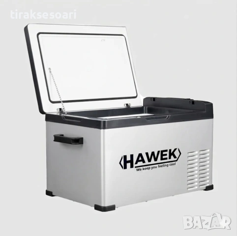 Портативен компресорен хладилник HAWEK C30 30L – 12V/24V/220V с охлаждане и замразяване, снимка 3 - Аксесоари и консумативи - 54642625
