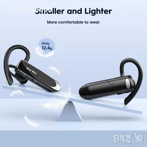 New Bee Bluetooth Хендсфри Слушалка с Микрофон V5.0, снимка 6 - Слушалки, hands-free - 55583538
