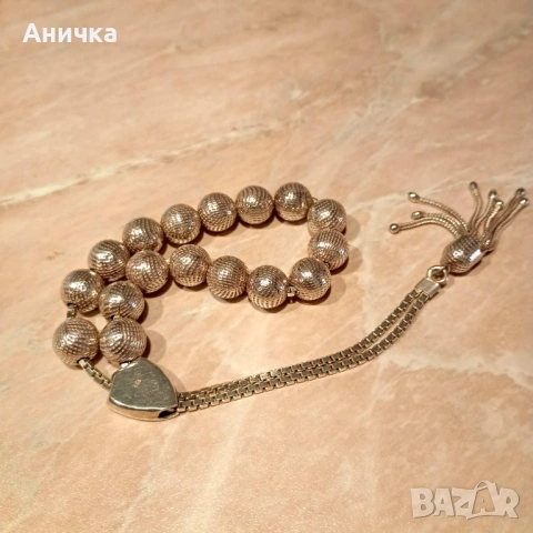 Сребърна броеница, проба 925