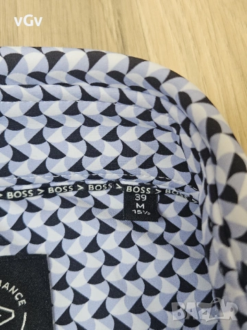 Мъжка риза Boss Slim Fit P-ROAN-kent Shirt - М, снимка 5 - Ризи - 54414517