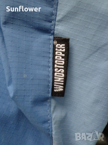 Дамско синьо яке с качулка Haglofs Windstopper, размер UK14 EU40 - L  , снимка 10 - Якета - 54584149