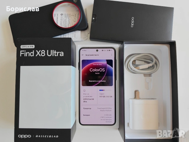 Oppo find x8 ultra/16-512/, отличен, комплект. 