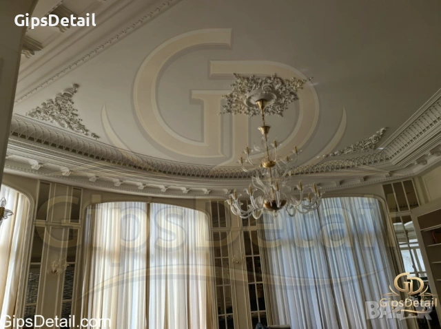 Гипсови орнаменти - корнизи, скрито осветление, снимка 2 - Ремонти на апартаменти - 54115600