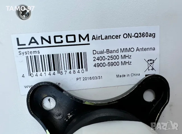 Lancom AirLancer ON-Q360ag - Двубандова WiFi всепосочна антена с 360° ширина на лъча и 4x4 MIMO, снимка 3 - Мрежови адаптери - 55366111