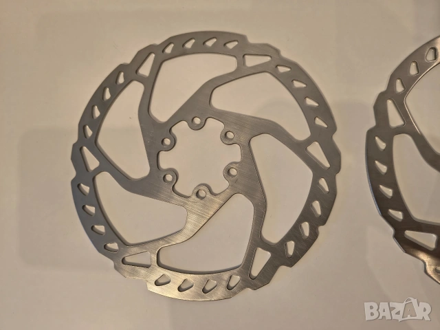 Ротор - Shimano SLX SM-RT66 160 мм (2 - бр ЧИСТО НОВИ), снимка 7 - Части за велосипеди - 54720176