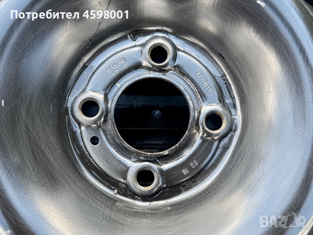 4бр.Оригинални подсилени джанти 15цола 4x100 + ДАТЧИЦИ за Renault Kangoo,Dacia Dokker,Mercedes Citan, снимка 8 - Гуми и джанти - 54014719