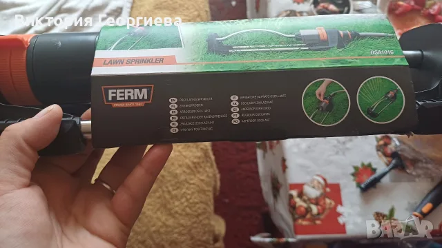 Нов осцилиращ градински разпръсквач FERM OSA 1016, снимка 6 - Други - 55397803