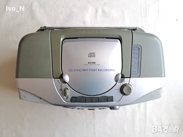 CD радиокасетофон Philips AZ 1008 - за части., снимка 4 - Радиокасетофони, транзистори - 55421070
