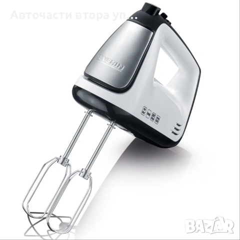 Severin HM3830 Ръчен миксер, 400 W, 5 степени на скорост, инокс/бял/сив, снимка 6 - Миксери - 54451041