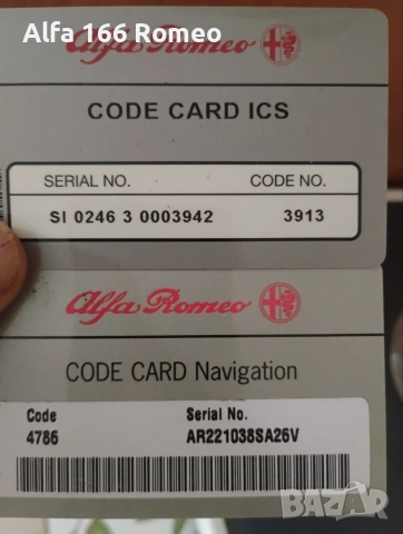 ICS за Alfa Romeo 166, снимка 5 - Части - 55262608