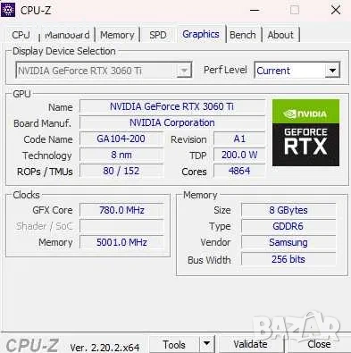 NVIDIA RTX 3060 Ti Founders Edition, снимка 3 - Видеокарти - 55229741