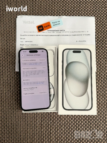 ❗️ НОВ❗️36М ГАР! 📛iPhone 15 Лизинг от 20€/мес Black/ черен128гб , снимка 3 - Apple iPhone - 54052087