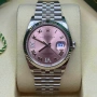 Rolex Datejust Silver Pink Roman Dial Ladies , снимка 3