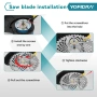 YOFIDRA 10-инчова електрическа косачка за трева 6000W 58000 об/мин,, снимка 9