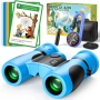 Бинокъл 8X21 за деца – Комплект за изследване на открито с 25 забавни карти, компас и лупа, снимка 1
