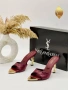 Yves Saint Laurent Нови Дамски Чехли на Ток YSL Различни Цветове , снимка 6