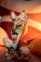 Аниме висококачествена перука Genshin Impact Kachina Cosplay, снимка 4