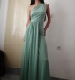 Италианска дълга елегантна дамска рокля по тялото р-р M, снимка 1