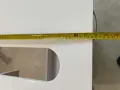 Шкаф за мивка 80 см бял с 2 врати и крака долен шкаф за баня, шкаф за мивка, снимка 4