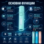 Акумулаторен LED джобен мини фенер Aerbes с COB лампа и USB Type-C, снимка 2