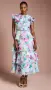 Coast Lace Trim Tiered Organza Midi Dress, eu 18, xl-xxl, снимка 1