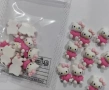 Коте Кити Hello Kitty малка фигурка акрил пластмасова нокти маникюр ръчна изработка, снимка 2