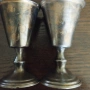 Посребрени чашки за ликьор, гравирани, СССР, снимка 2