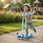 Детска тротинетка 21st Scooter със светещи колела, сгъваема, до 50кг – Синя, снимка 3