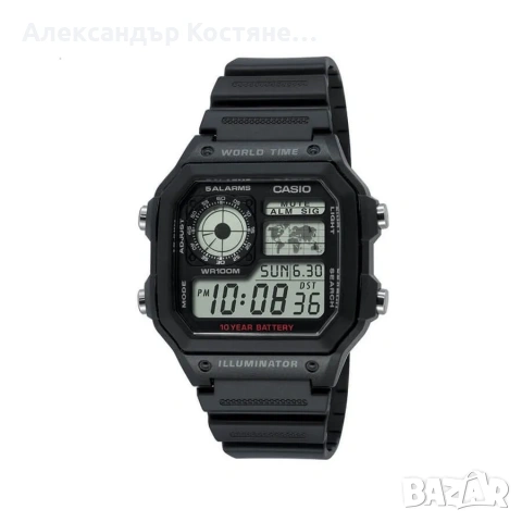 Нов часовник Casio AE-1200WH-1AVEF - гаранция