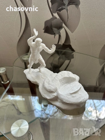 Луксозна арт поставка "Сизиф" за вино и уиски – Уникален подарък за жена, колега, шеф статуека фигур, снимка 10 - Статуетки - 54105205