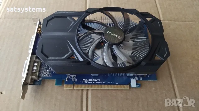 Видео карта AMD Radeon Gigabyte HD R7 240 OC 2048MB GDDR3 128bit PCI-E, снимка 5 - Видеокарти - 55357580