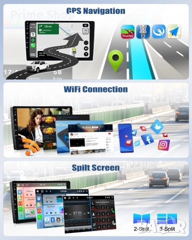 9" мултимедия за Ford Fiesta (2009-2014), 8-Core, 6GB + 128GB + 4G Wireless, снимка 6 - Аксесоари и консумативи - 54611159