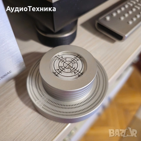 ПРОМО/Клампа Aluminum Stabilizer with Bubble Level Silver Cтабилизатор, снимка 10 - Грамофони - 54258455