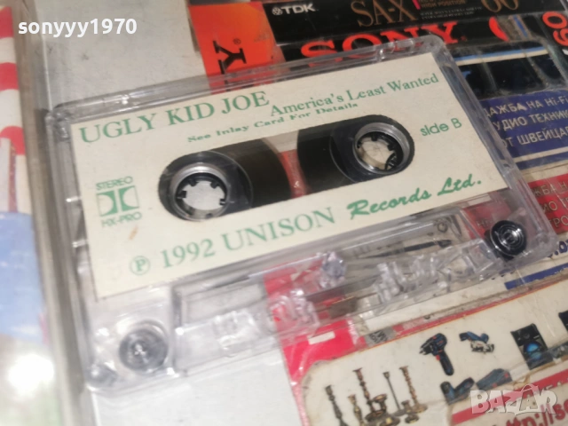 UGLY KID JOE 1992 UNISON TAPE 1106261257H2E6R, снимка 12 - Аудио касети - 54865989