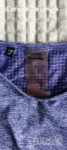 Gym shark размер S(XS) дамска спортна фланелка с дълъг ръкав , снимка 5 - Блузи с дълъг ръкав и пуловери - 55407401