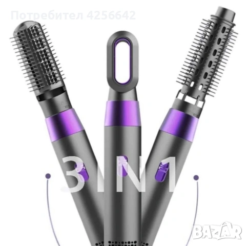 Сешоар с отрицателни йони 3в1,маша,сешоар,гребен,3000W, снимка 2 - Продукти за коса - 54261164