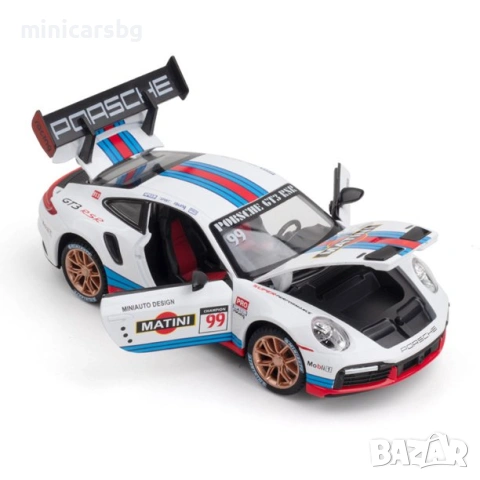 Метални колички: Porsche 911 GT3 RSR Martini, снимка 2 - Колекции - 54799311