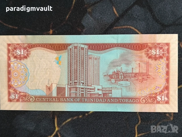 Банкнота - Тринидад и Тобаго - 1 долар UNC | 2006г, снимка 2 - Нумизматика и бонистика - 54233319