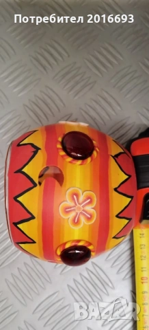 Стъклен ръчно рисуван свещник, снимка 4 - Декорация за дома - 54216184