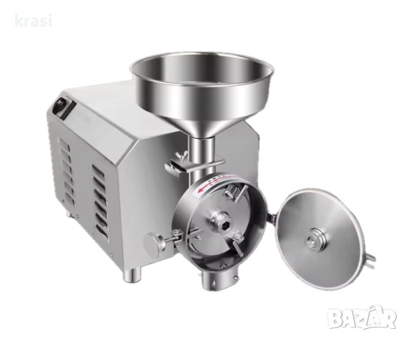 Мелачка за брашно. Електрическа мелница за смилане на брашно, подправки и зърнени продукти, снимка 2 - Други машини и части - 53982377