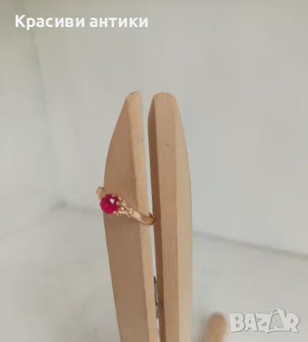Руски златен пръстен с 3 печати, снимка 6 - Пръстени - 55506497